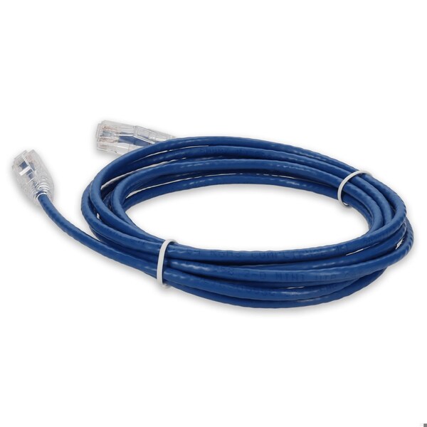 Add-On Addon 7Ft Rj-45 (Male) To Rj-45 (Male) Blue Snagless Slim Cat6A Utp ADD-7FSLCAT6A-BE - main